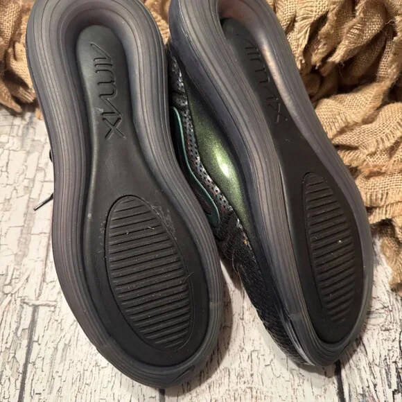 Mens Nike Air Max Sneakers Green Black - Picture 5 of 6